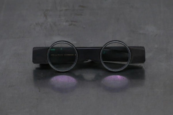 Rigards X UMA WANG Collaboration Wood Frame Glasses RG00UW2 Series Collection RG-RG00UW2-HMGLYGTM Black Wood × Olive Matte Transparent